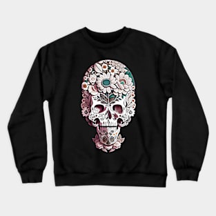 skull flower Crewneck Sweatshirt